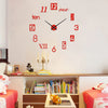 Large Size Diy Wall Clock Round Acrylic Wall Clock