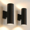 Double head round wall lamp