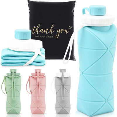 Silicone Collapsible Sports Water Bottles