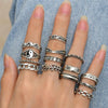 Vintage Bohemian Rings Set