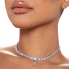 Double Row Cross Necklace