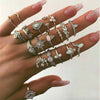 Vintage Bohemian Rings Set