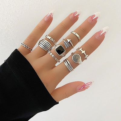 Vintage Bohemian Rings Set